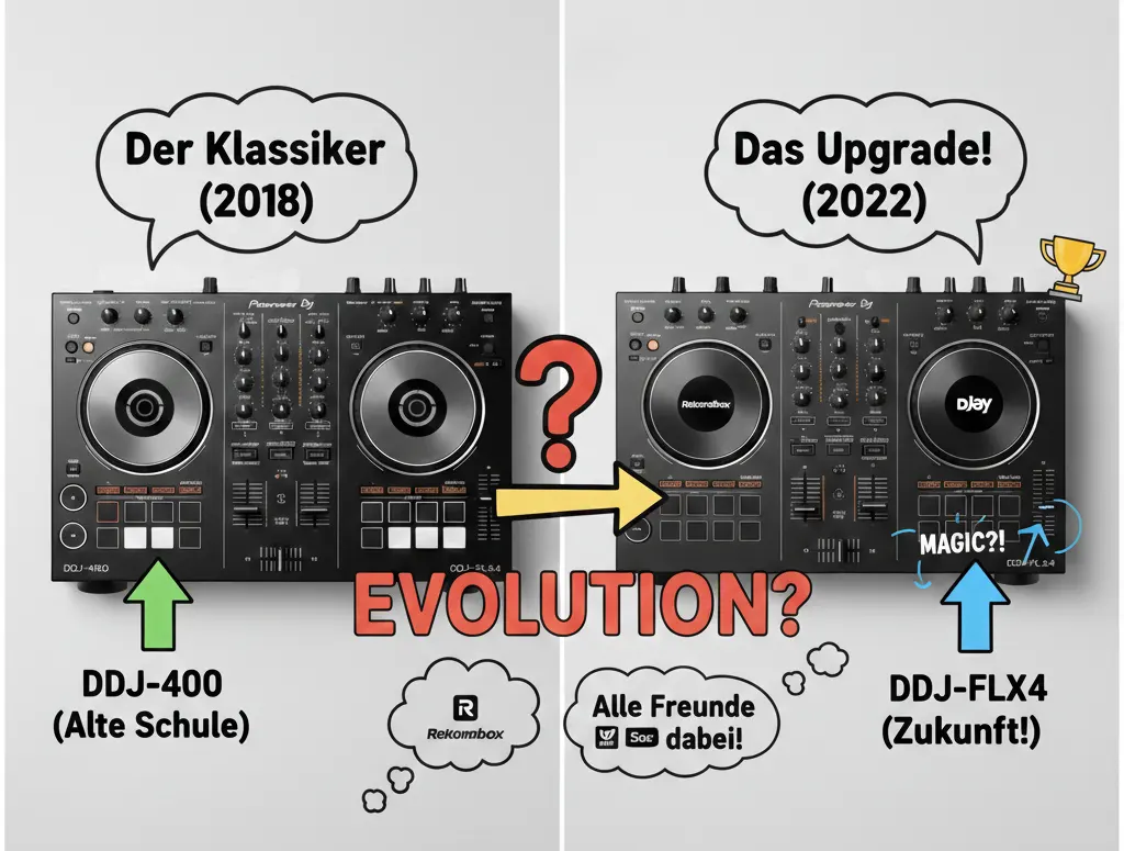 Vergleich Pioneer DJ DDJ-FLX4 vs DDJ-400 Evolution